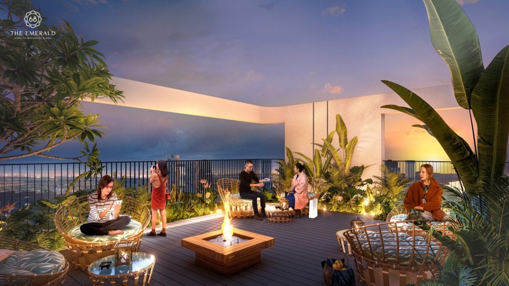 Tiện ích tầng mái The Emerald 68