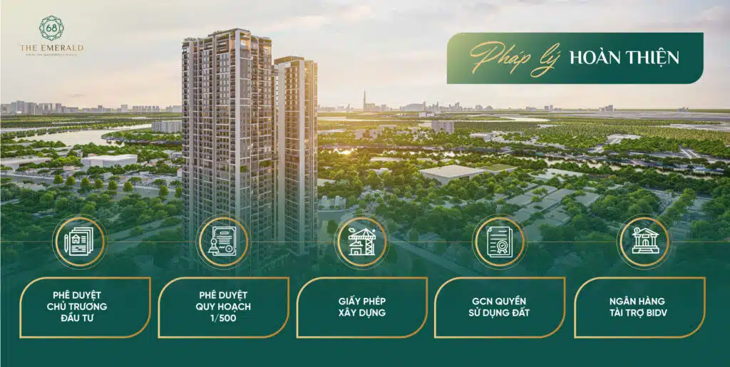 pháp lý dự án the emerald 68