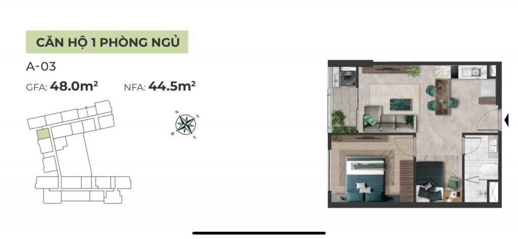 thiết kế căn hộ the emerald