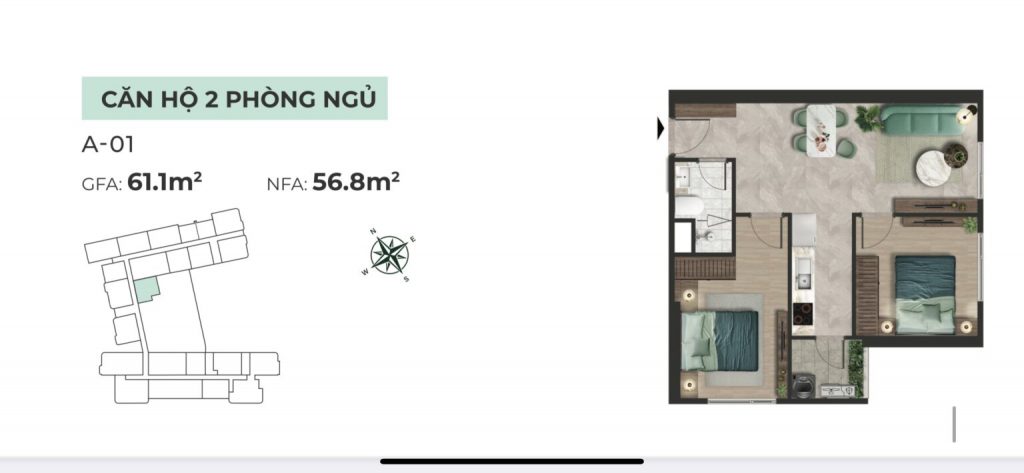 thiết kế căn hộ the emerald