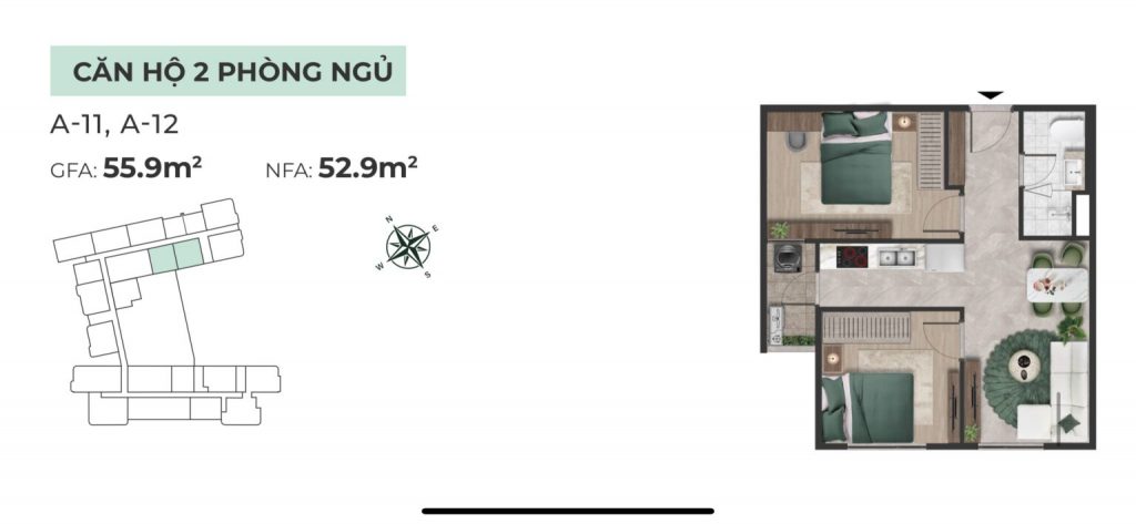 thiết kế căn hộ the emerald