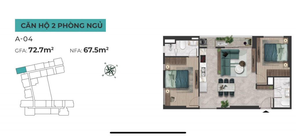 thiết kế căn hộ the emerald