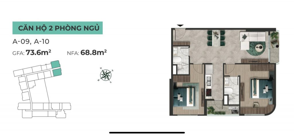 thiết kế căn hộ the emerald