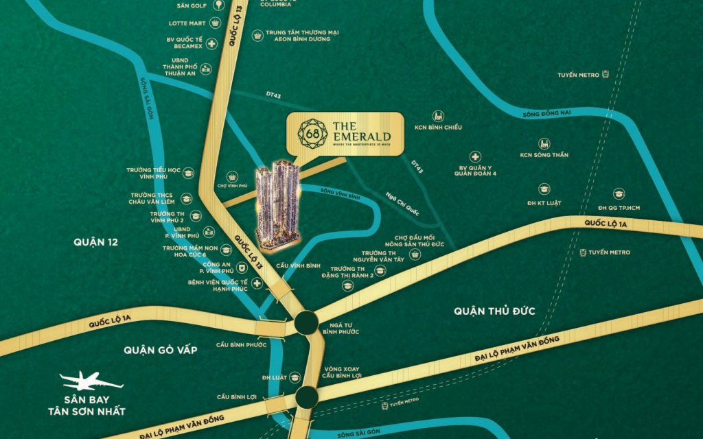 vị trí the emerald 68